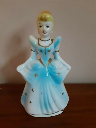 1960s Disney Princess Cinderella Figure Porcelain Ceramic Vintage 5 " - Rare