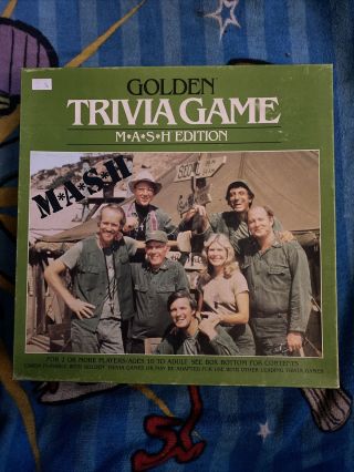 Vintage 1984 Mash Golden Trivia Game M A S H Edition Rare Complete
