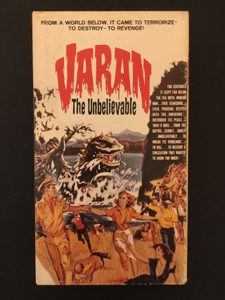 Rare Varan The Unbelievable (1990 Vci Vhs) Kaiju Ishiro Honda Myron Healy