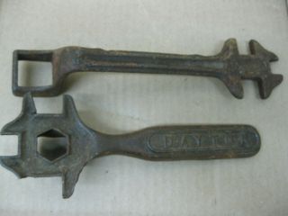 Pair Antique Farm Implement Plow Wrench Tool