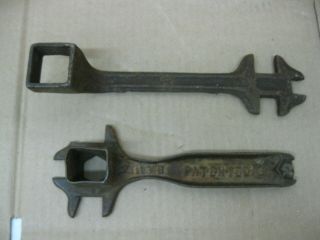 Pair Antique Farm Implement Plow Wrench Tool 2