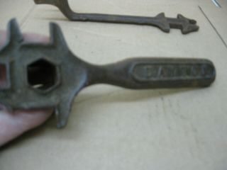 Pair Antique Farm Implement Plow Wrench Tool 3