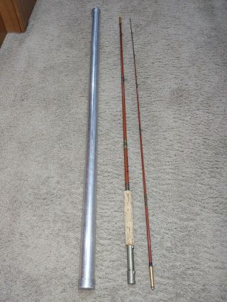 Vintage Wright Mcgill " Champion " 8 1/2 Feetfly Rod And Case