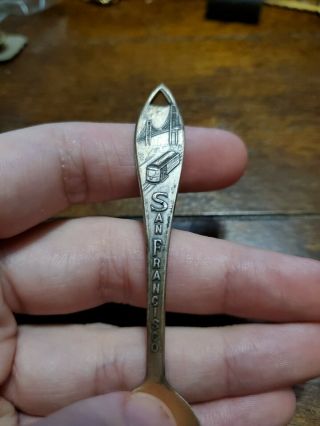 Vintage Sterling Silver San Francisco Mini Souvenir Spoon 2