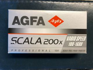 4x Agfa 120 Scala 200x Film Rare Black & White Medium Format 200 Slide B&w