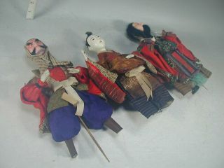 HINA NINGYO 183 Japanese Antique Gofun Silk Samurai Warrior Musha Dolls Figures 2