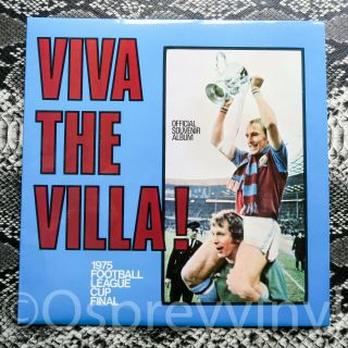 Aston Viva The Villa 1975 Football League Cup Final Vinyl Lp Rare Norwich