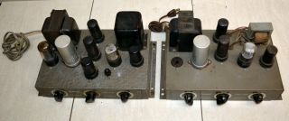 Rare Vintage Heathkit A - 7 mono tube amplifier pair 2