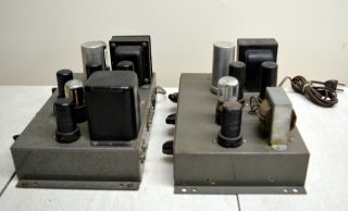 Rare Vintage Heathkit A - 7 mono tube amplifier pair 4