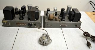 Rare Vintage Heathkit A - 7 mono tube amplifier pair 5
