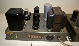 Rare Vintage Heathkit A - 7 mono tube amplifier pair 6