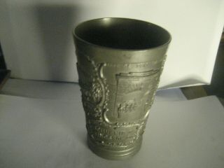 Antique Metal Silver Tone Cup Souvenir Of Kingston Ontario Canada