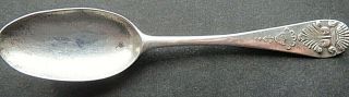 Exeter C.  1745 George Ii Sterling Silver Bright - Cut Georgian Tea Spoon