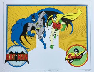 Jose Luis Garcia Lopez Rare Batman & Robin Print Powers 1980s Last Two