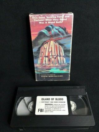 Vhs: Island Of Blood (1982) Api Video Rare Slasher Kills By Lyrics Gory Fun