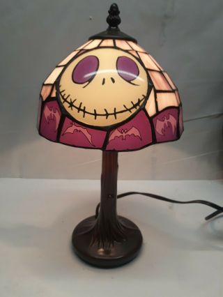 Neca Disney Nightmare Before Christmas Tiffany Style Lamp " A " Very Rare To Find