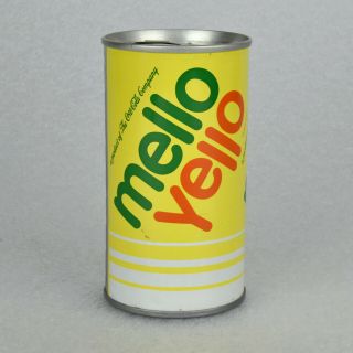 Rare Vintage 1970 Mello Yello Soda Can Flat Top 12oz Zanesville,  Oh Coca Cola Co