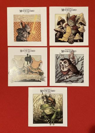 Mouse Guard Sketchbooks 2011 - 2015 Rare Nm David Petersen Signed And Numbered