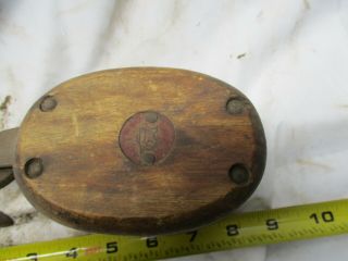 Antique Vintage Wood And Iron Barn Hay Pulley