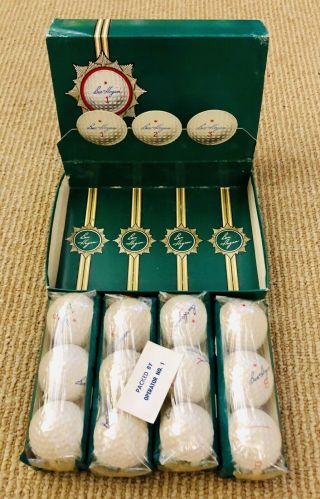 Ben Hogan - Dozen Vintage 1960’s Golf Balls In Store Display Box Rare