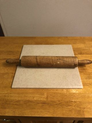 Antique One Piece Wooden Rolling Pin