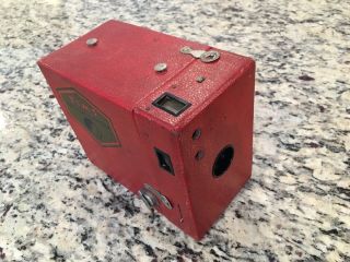 Kodak Rainbow Hawkeye No.  2a Model B Red “tim’s Official Camera” - Rare