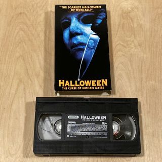 Halloween 6: The Curse of Michael Myers (VHS 1996) Horror Slasher Dimension Rare 3