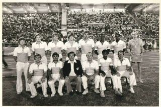 Very Rare Worcestershire Team And Action For Day/night Game In Barbados 1980 -