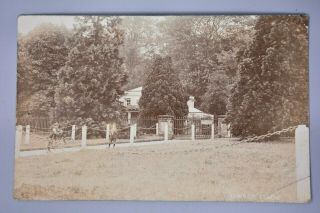 R&l Postcard: Limber Lincolnshire,  Brocklesby Estate? Boys & Antique Bicycle