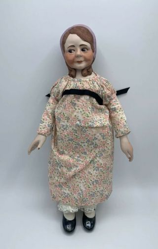 Vintage 1980 Faith Wick Classic Porcelain Doll 15” Inch Pre - Owned