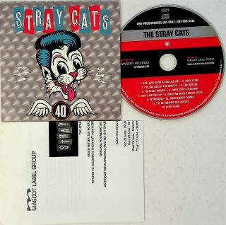 The Stray Cats ‎– 40 Cd Promo 2019 Rare With Press Info Sheet