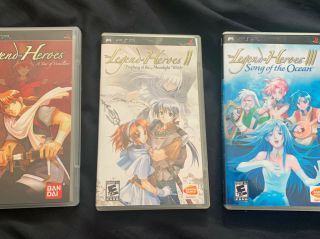Psp Legend Of Heroes I Ii Iii Must Have Rare
