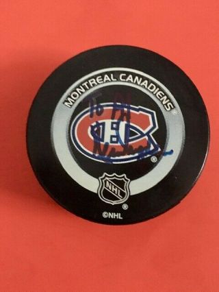 Ken Dryden Montreal Canadiens Auto/signed Puck Hall Of Famer Very Rare