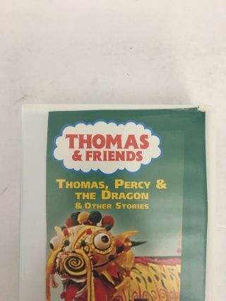 THOMAS & FRIENDS - THOMAS,  PERCY THE DRAGON OTHER STORIES VHS - - RARE - SHIP N24 2