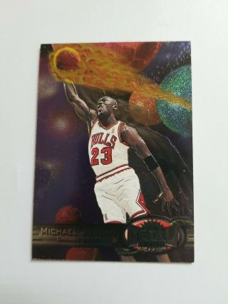 1997 - 98 Michael Jordan Metal Universe 23 Rare Chicago Bulls Hof Bv $400