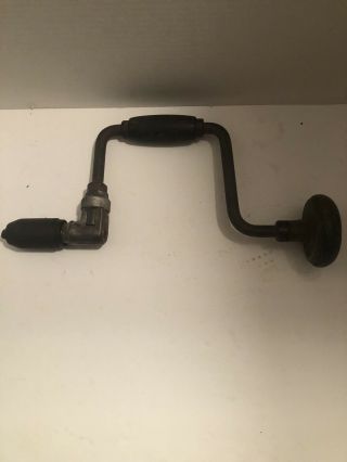 Vintage Antique Hand Crank Brace Bit Drill