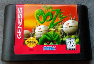 The Ooze (sega Genesis,  1995) Video Game Cartridge Only Rare