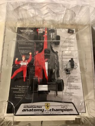 Hotwheels Ferrari F1 1/18 248 Michael Schumacher Anatomy Of A Champion Rare