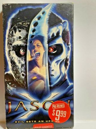 Jason X (vhs,  2002) Rare Friday The 13th Horror Slasher