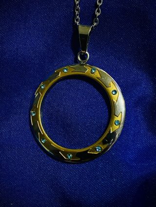 Xena Very Rare Accurate Chakram Metal Pendant Necklace No Prop