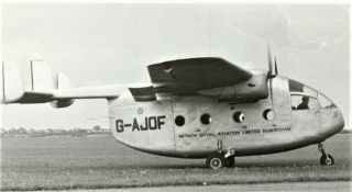 Rare 1948 Photograph Of A Miles Aerovan At Elmdon