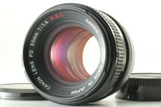 [near Rare " O " ] Canon Fd 50mm F1.  4 S.  S.  C.  Ssc Mf Lens From Japan
