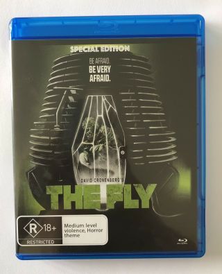 The Fly (blu - Ray,  2017) Like Rated R18,  Movie Jeff Goldblum Rare