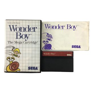 Sega Master System Game Wonder Boy In Case Complete Ozi Soft
