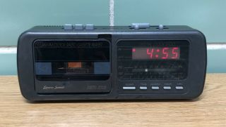 Vintage Lenoxx Sound Digital Clock Am Fm Radio Cassette Player And
