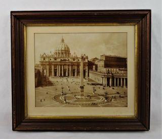 Rare Antique 19th C Photograph Print Of St.  Peter 