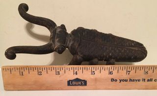 Antique /vintage Cast Iron Boot Mud Scraper And Shoe Remover • Beetle