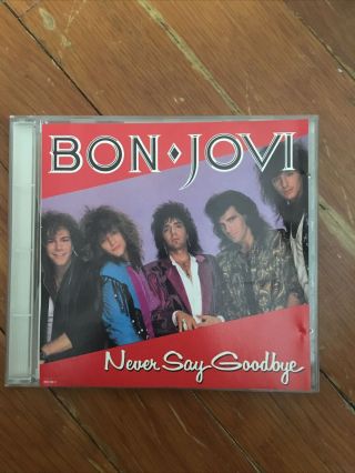 Rare Bon Jovi Cd Video Never Say Goodbye Bob Rock 1987