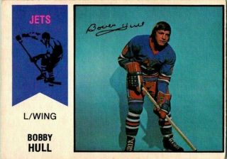 1974 - 75 O - Pee - Chee Wha Bobby Hull Winnipeg Jets Vintage Hockey Card 50 Rare Bv