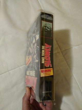 MAKE THEM DIE SLOWLY VHS BIG BOX HORROR THRILLER VIDEO 1986 CANNIBAL FEROX RARE 3